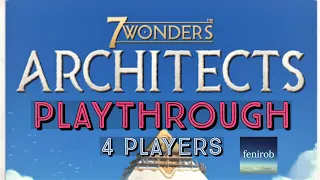 7 Wonders Architects Board Game | Playthrough (4 Players)