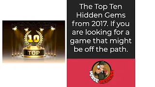 Top 10 Hidden Gems from 2017 by Purge Reviews