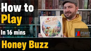 How to play Honey Buzz board game - Full teach + Visuals - Peaky Boardgamer