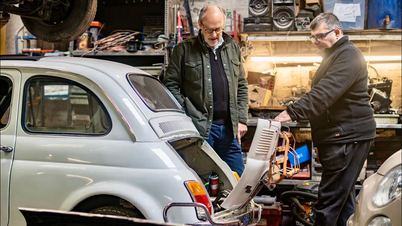 Classic Fiat 500 upgrade part 1. Engine gets removed but what horrors are hiding inside?