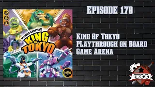 King of Tokyo Playthrough on Board Game Arena