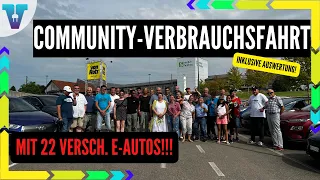 22 Elektroautos im direkten Vergleich - XXL Verbrauchsduell! [Deutsch 4K] | Vision E Drive Nr.174