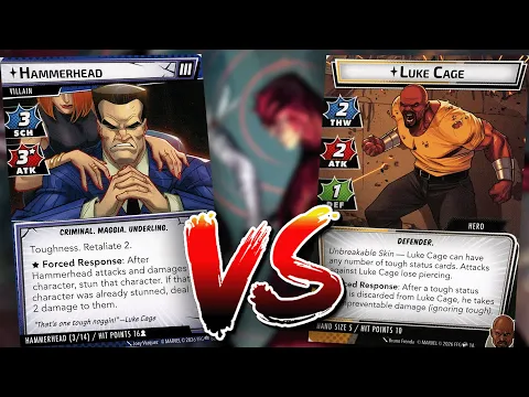 Luke Cage vs Expert Hammerhead Solo Marvel Champions Gameplay