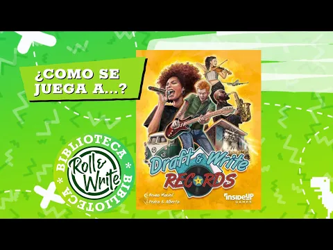 Como se Juega a Draft & Write Records en castellano (Juego de Mesa Roll & Write )