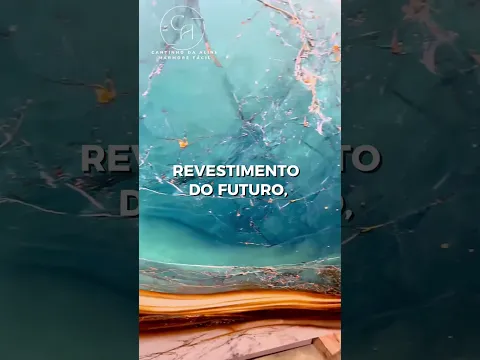 Revestimento Marmorizado Brilhante Joia Rara 120x240cm Mármore Fácil by Cantinho da Aline