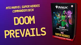 Magic The Gathering Marvel Super Heroes Commander Deck Doom Prevails |Inside with João Ricardo Ep920