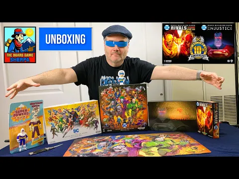 Unboxing - DC Deck Building Game Multiverse  10th Anniversary - KickStarter | The Board Game Sherpa