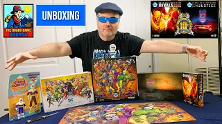 Unboxing - DC Deck Building Game Multiverse  10th Anniversary - KickStarter | The Board Game Sherpa