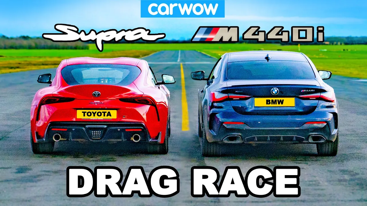 BMW M440i v Toyota Supra - DRAG RACE