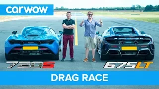 McLaren 720S v 675LT DRAG RACE, ROLLING RACE & BRAKE TEST | Mat vs Shmee pt 1/4