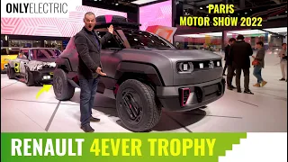 Renault 4EVER Trophy - The Legendary 4L Revived as an EV with Rugged Looks !
