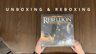 Star Wars: Rebellion - Board Game Unboxing & Reboxing - What's in the Box?