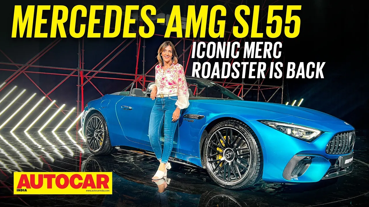 Mercedes-AMG SL 55 - Iconic Merc Roadster is back | Walkaround | Autocar India