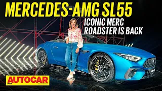 Mercedes-AMG SL 55 - Iconic Merc Roadster is back | Walkaround | Autocar India