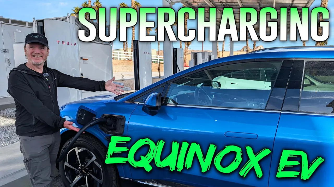 How to Supercharge an Equinox EV / Charging demo at the World's Largest Tesla Supercharger