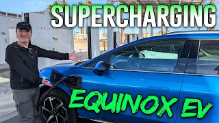 How to Supercharge an Equinox EV / Charging demo at the World's Largest Tesla Supercharger