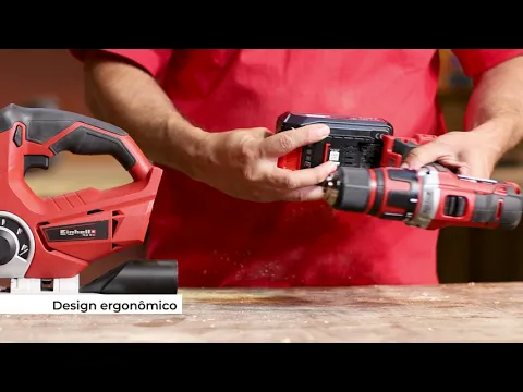 Furadeira e Parafusadeira a Bateria 18V 2.5Ah TE-CD 18/40 com Kit 69 Peças, Carregador e Maleta Einhell