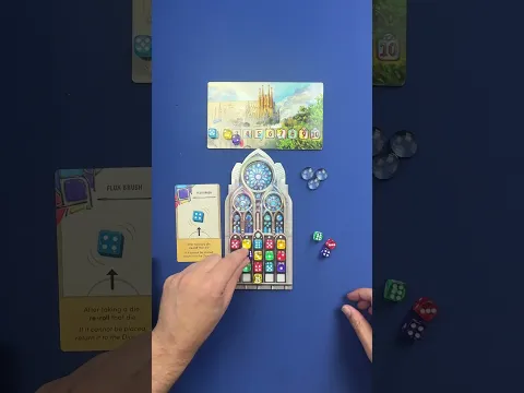 Unhinged Sagrada Daily Challenge! #boardgames #puzzle #sagradafamilia #sologameplay #game
