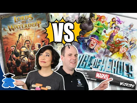 Lords of Waterdeep vs Marvel Age of Heroes - Comparing the two games from the same designer!