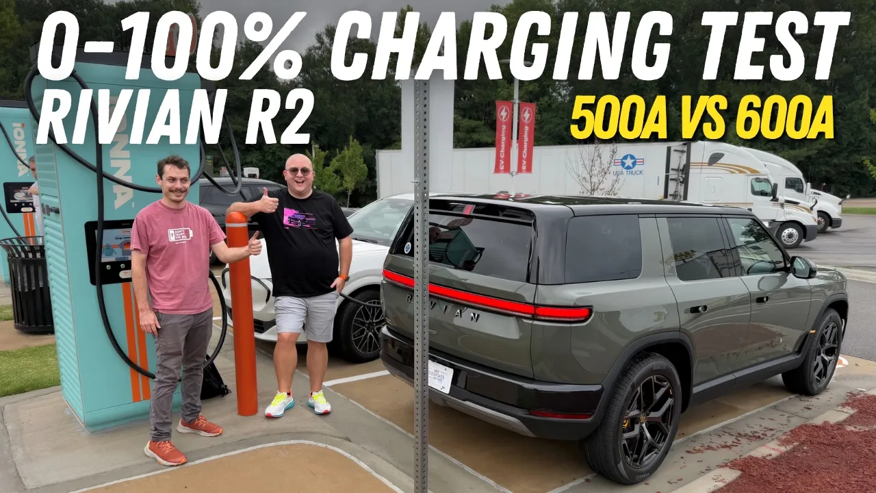 Rivian R2 DC Fast Charging Analysis - 500A vs 600A