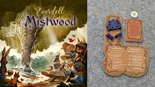 WHAT'S NEW Everdell Mistwood Nightweave Solo - Base, plus PLAYTHROUGH