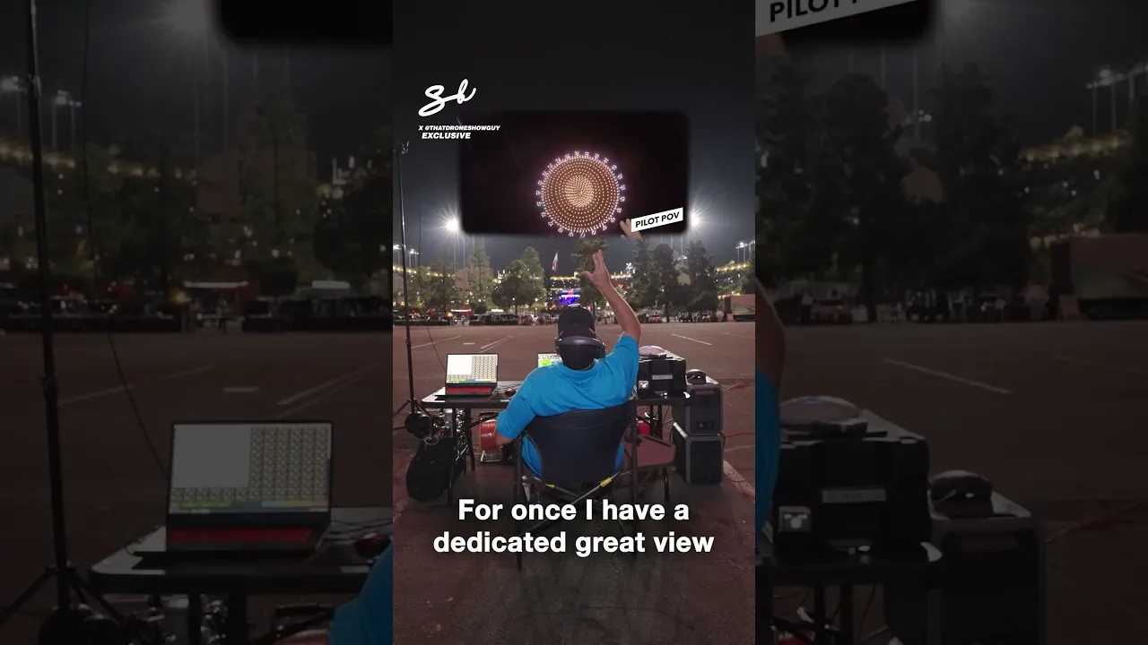 This guy controls 1,000 drones simultaneously 🤯👏  #supercarblondie #drone #droneshots