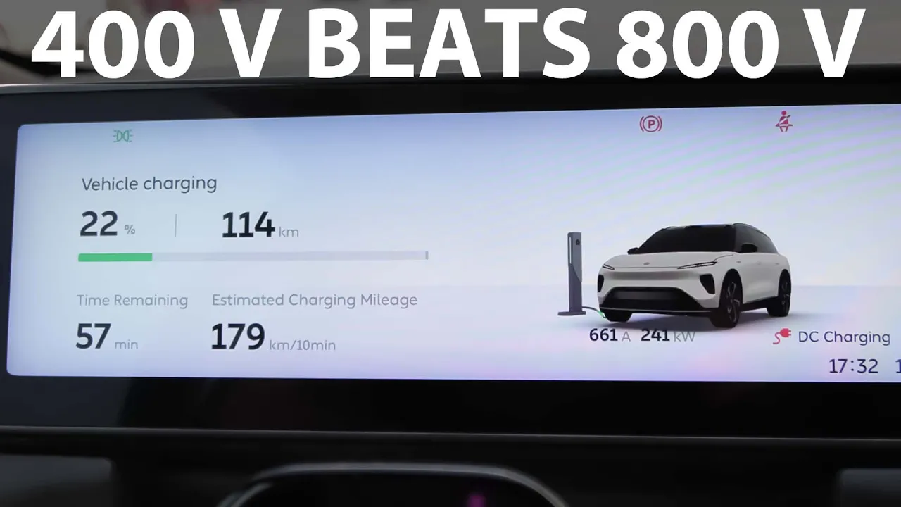 Nio EL8 charging test vs BMW, Audi and Mercedes