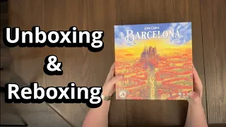 Barcelona - Board Game Unboxing & Reboxing - What's in the Box?