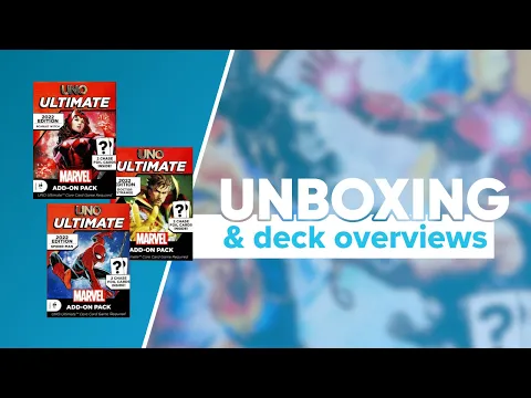 Marvel Uno Ultimate Doctor Strange, Scarlet Witch, & Spider-Man Add-on Unboxing & Deck Overviews