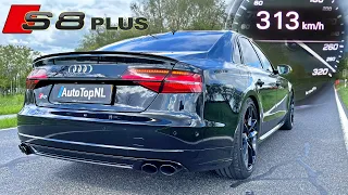 AUDI S8 PLUS 605HP | 100-200 & 313 KM/H TOP SPEED ACCELERATION & SOUND