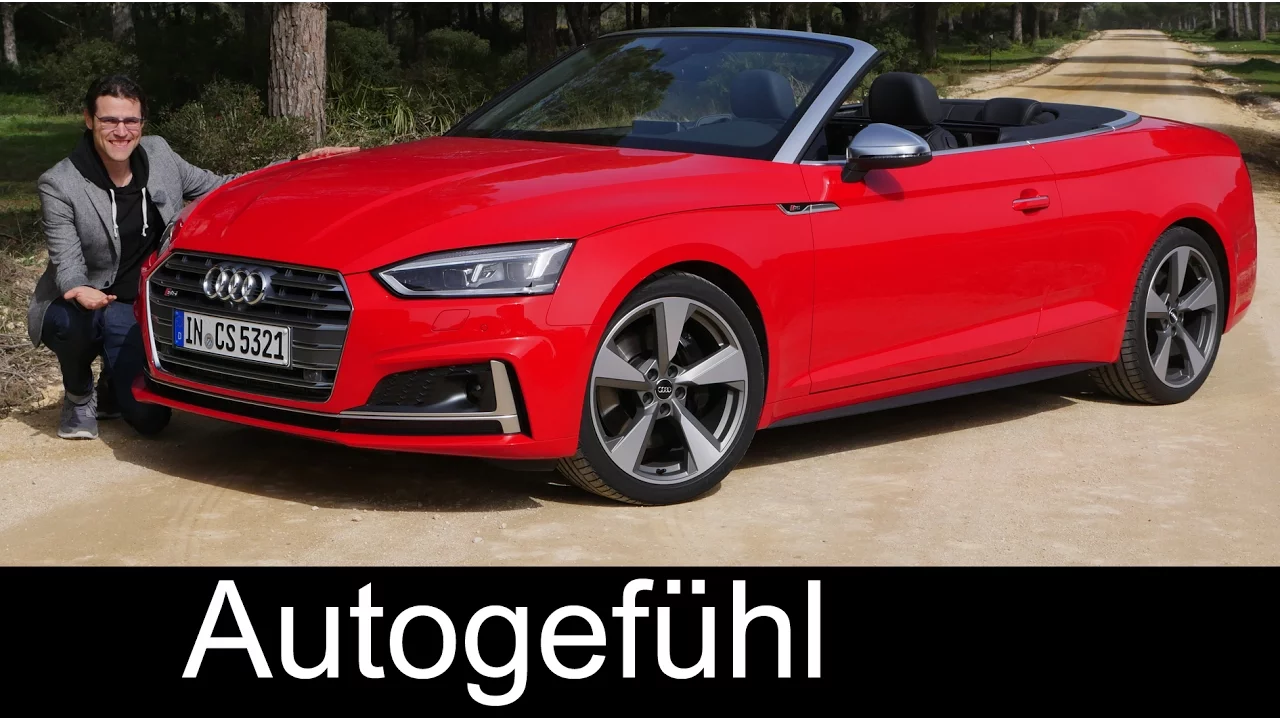 The best convertible? Audi S5 Cabriolet FULL REVIEW test driven V6 all-new A5 neu 2018 - Autogefühl