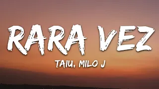 Taiu, Milo j - Rara Vez (Letra/Lyrics)