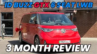 VW ID BUZZ GTX LWB 3 month review - Whats it like to live with in the real world? Pros, Cons & Range