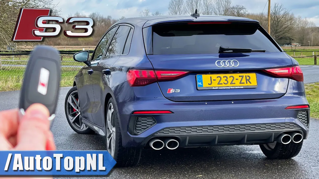 2021 AUDI S3 8Y REVIEW on AUTOBAHN [NO SPEED LIMIT] by AutoTopNL