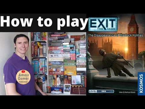 Exit: the Game - The Disappearance of Sherlock Holmes.How to play #escaperoom #boardgame AmassGames