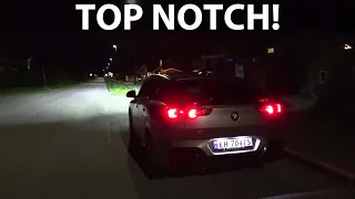 BMW iX2 headlights test