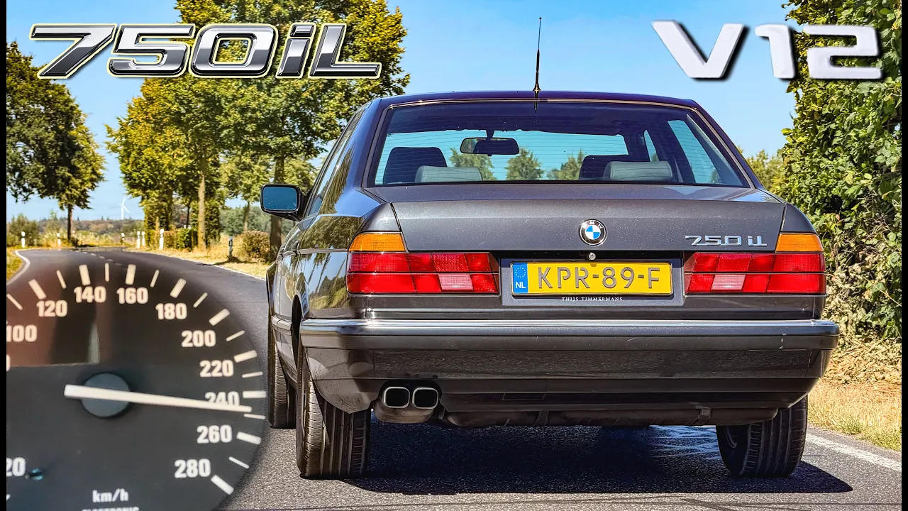 1989 BMW 750il E32 // 0-100 100-200 TOP SPEED POV & SOUND