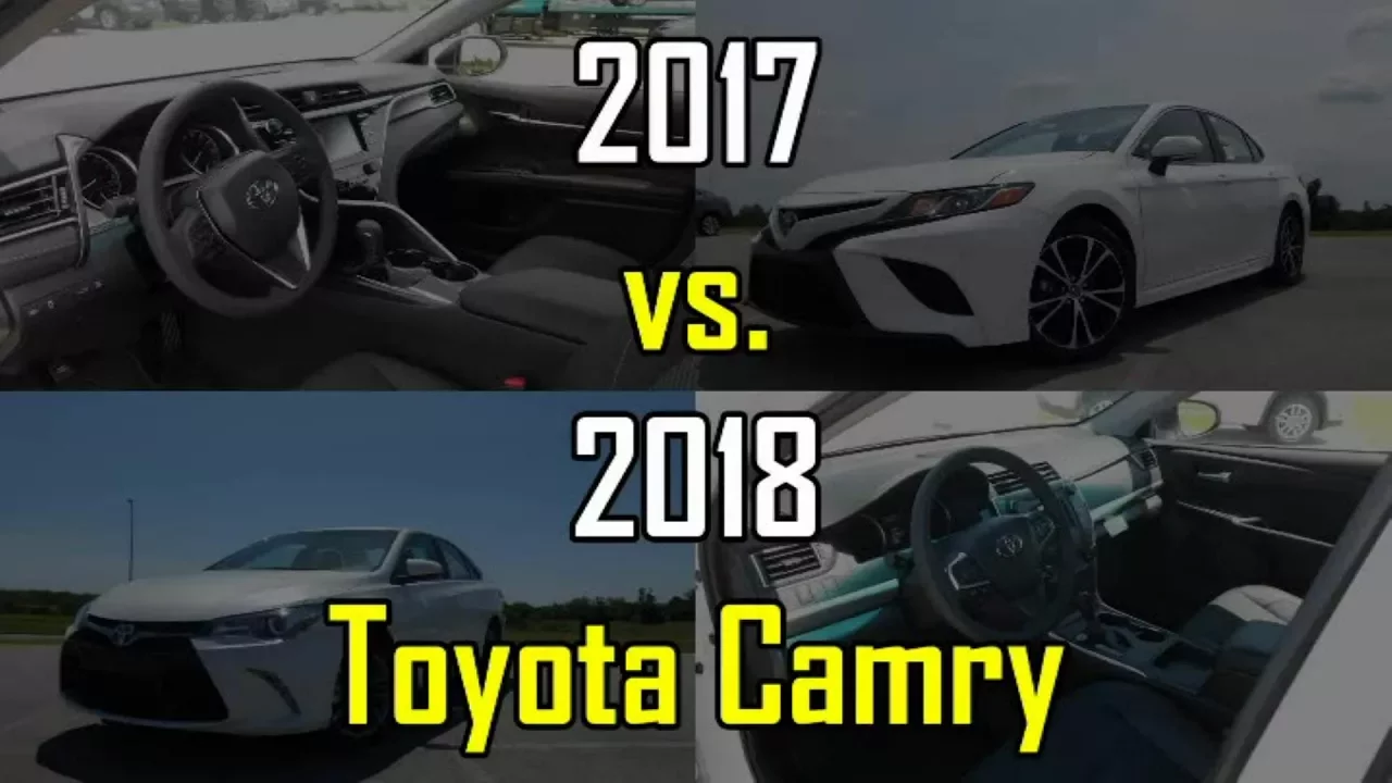 2018 vs. 2017 Toyota Camry SE: Side-by-Side Comparison