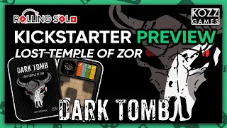 Dark Tomb: The Lost Temple of Zor | Kickstarter Preview | Solo Playthrough | Stages 1 & 2