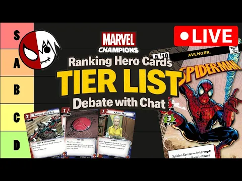 Ranking Spider-Man's Hero Cards | Marvel Champions Tier List Debate with Chat