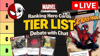 Ranking Spider-Man's Hero Cards | Marvel Champions Tier List Debate with Chat