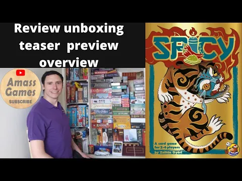 Spicy buffling card game AmassGames #boardgame #games #tabletop #cards #unboxing