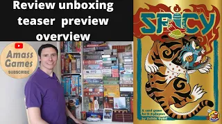 Spicy buffling card game AmassGames #boardgame #games #tabletop #cards #unboxing