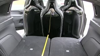 Tesla Model X rear cargo space