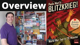 Blitzkrieg World War Two in 20 Minutes two player board game unboxing Mori * AmassGames * PSC