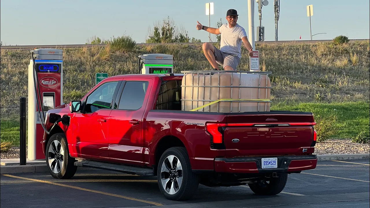 We Filled This F-150 Lightning Up To The Max! Let's Check Out The Onboard Scales & Efficiency Hit