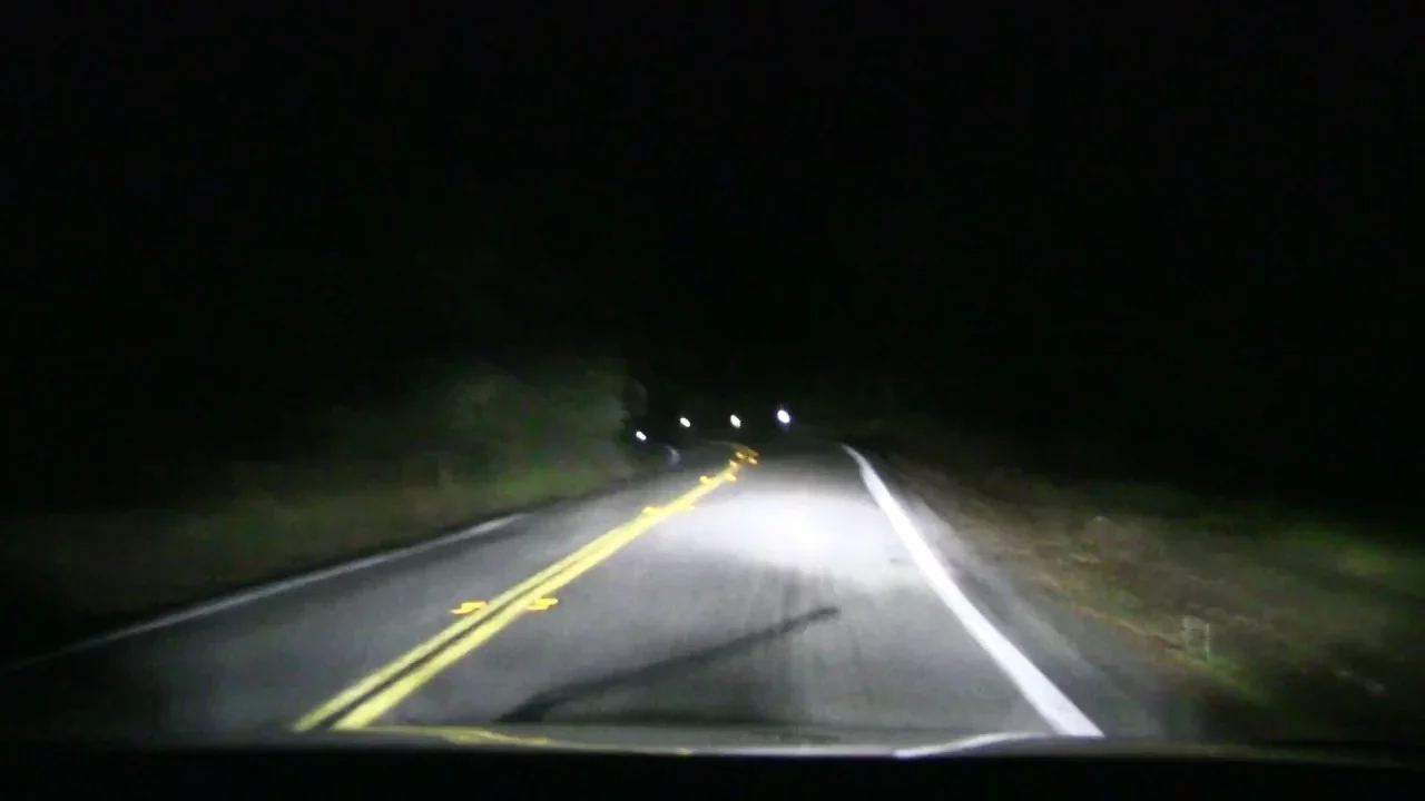 Tesla Model X 90D driving and rambling at night
