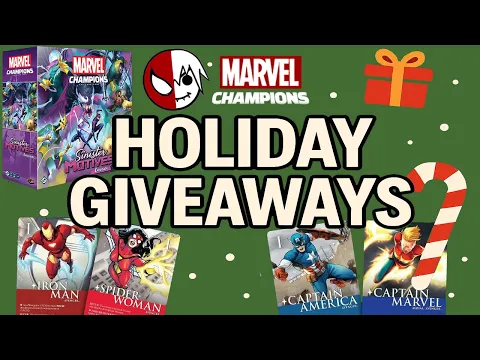 SINISTER MOTIVES GIVEAWAY for Marvel Champions | Holiday Giveaways Announcement