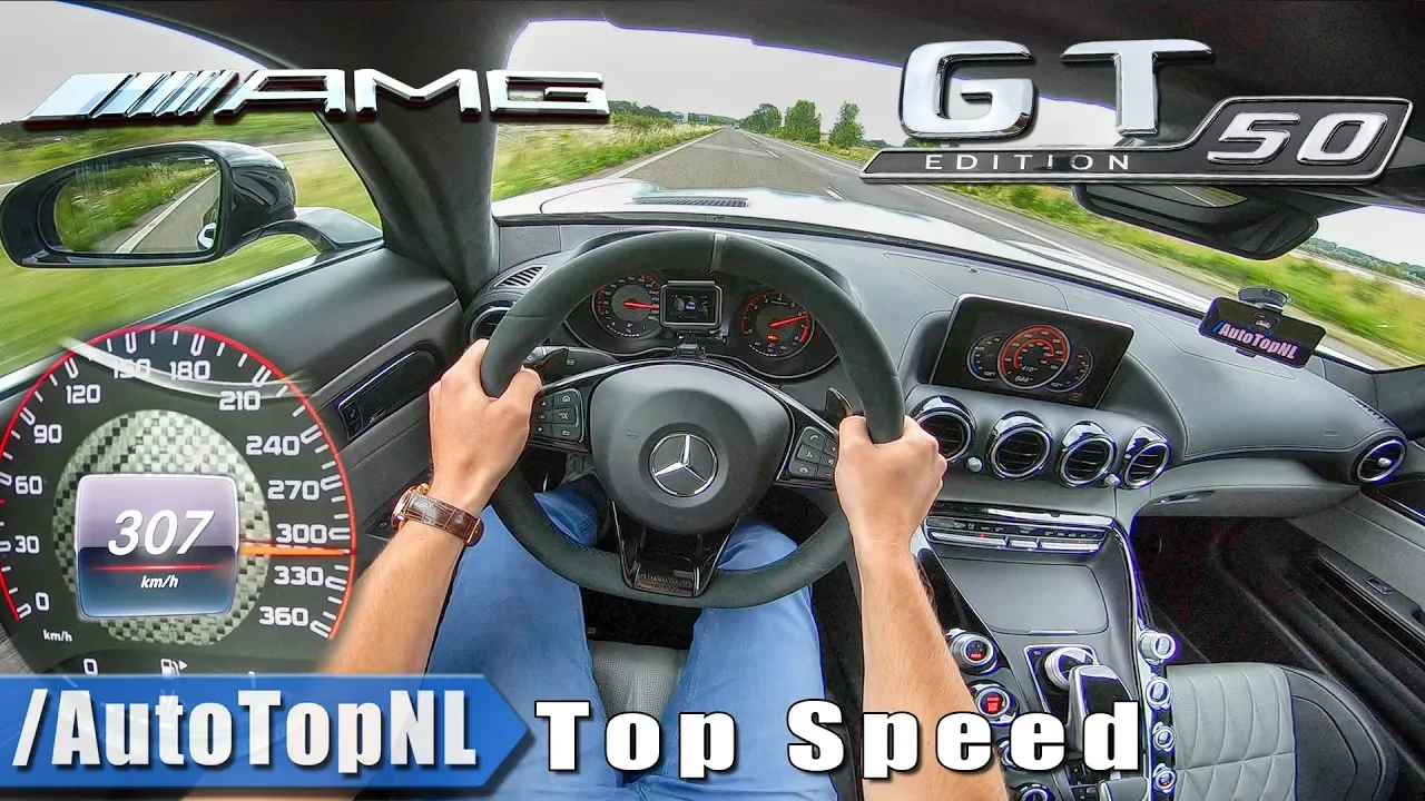 Mercedes AMG GT C Coupe | 307km/h!! | AUTOBAHN POV by AutoTopNL