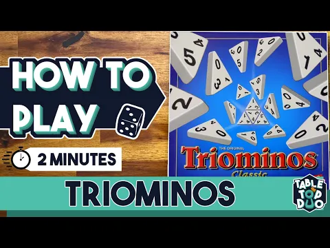 How to Play Triominos in 2 minutes (Triominos rules)